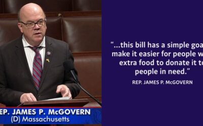 Congress passes the Food Donation Improvement Act